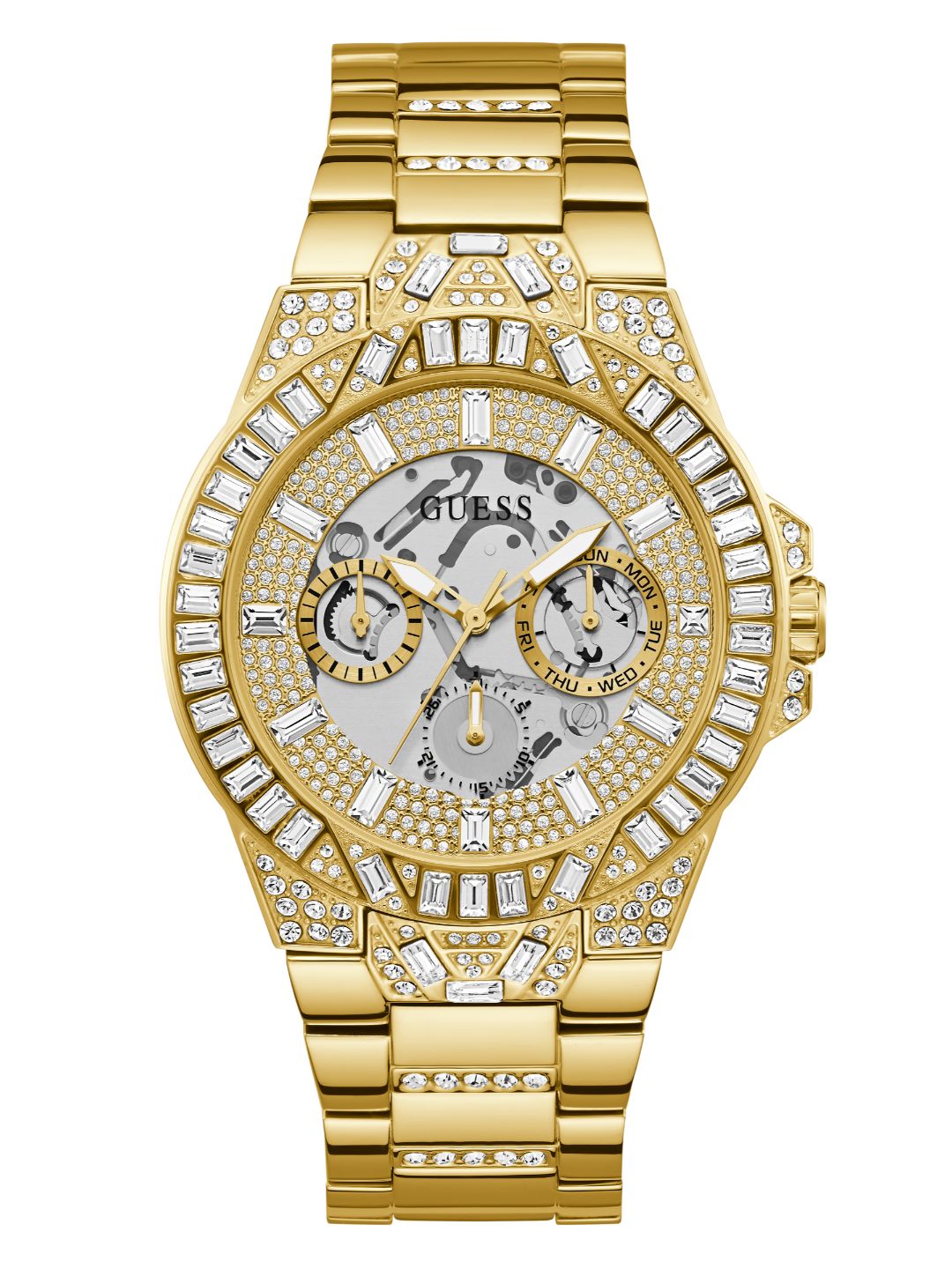 Guess 44 mm Mens Trend Champagne Watch GW0516G2