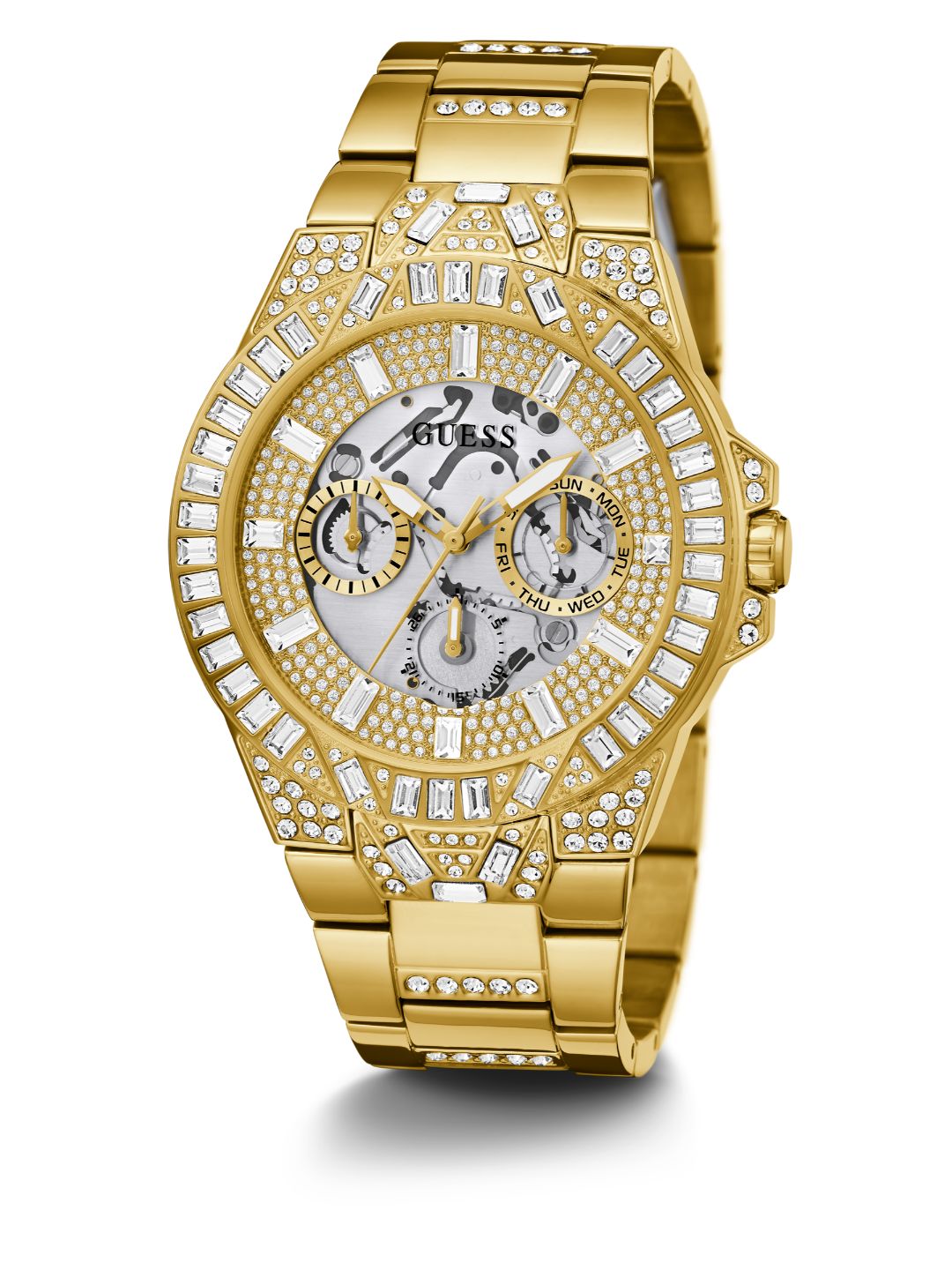 Guess 44 mm Mens Trend Champagne Watch GW0516G2