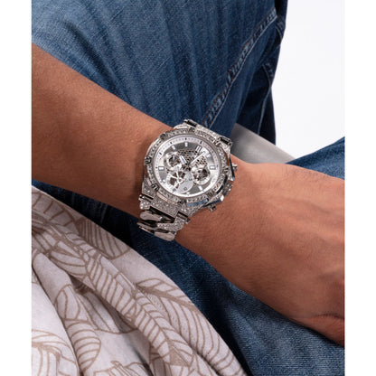 Guess Trend 46 mm Silver Dial Men Chrono  Watch- GW0517G1
