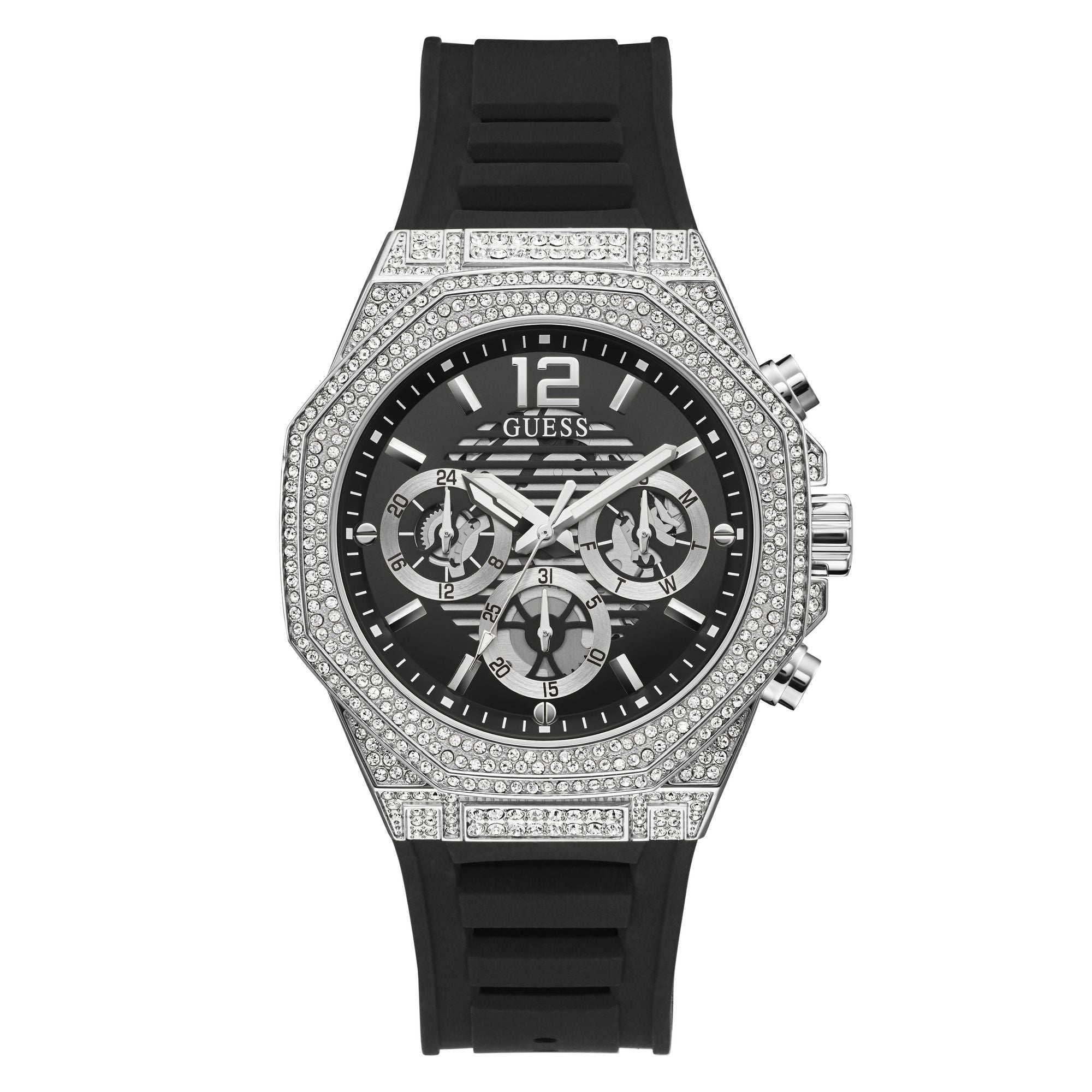 Guess Momentum 44 mm Black Dial Men Analog Watch GW0518G1