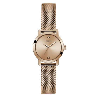 Guess Dress 25 mm Rose Gold Dial Women Analog  Watch- GW0520L3