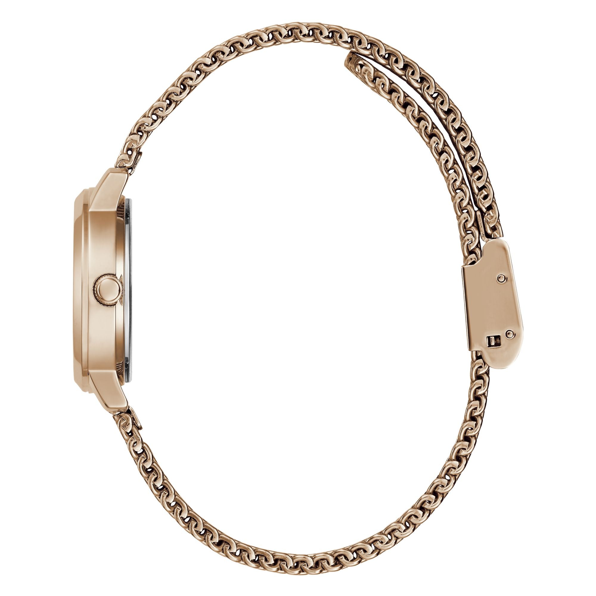 Guess Dress 25 mm Rose Gold Dial Women Analog Watch GW0520L3