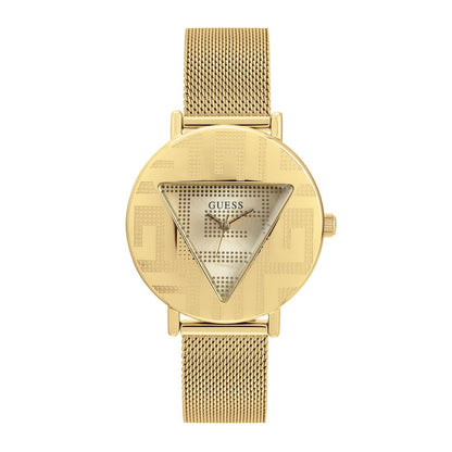 Guess Women 36 mm Gold Dial Analog Watch- GW0527L2