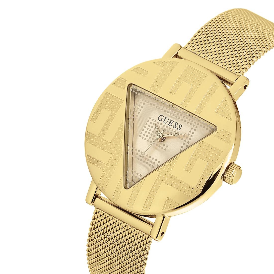 Guess Women 36 mm Gold Dial Analog Watch GW0527L2