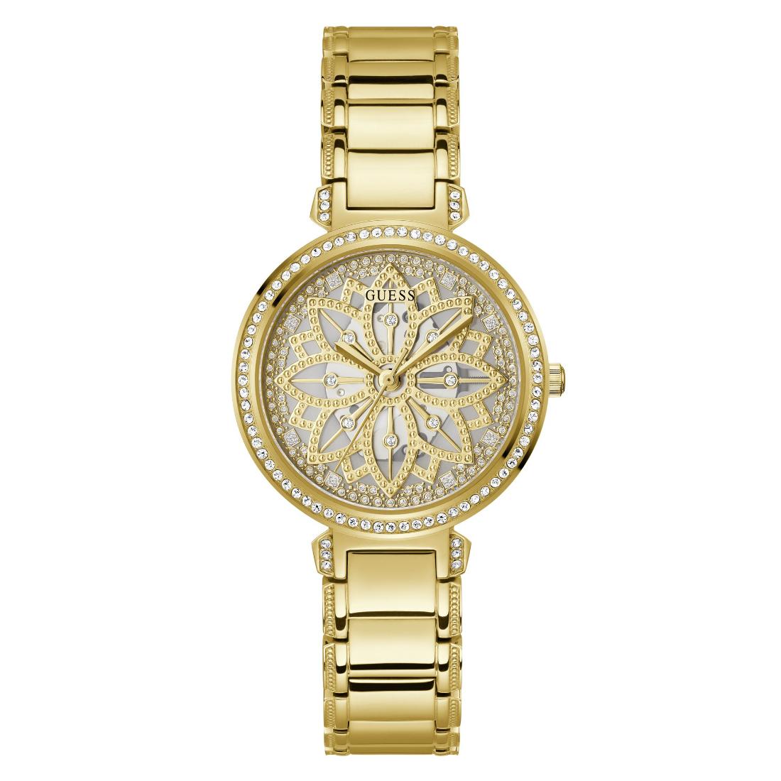 Guess Women 36 mm Gold Dial Analog Watch GW0528L2