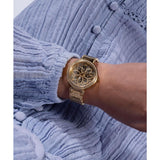 Guess Women 36 mm Gold Dial Analog Watch GW0528L2