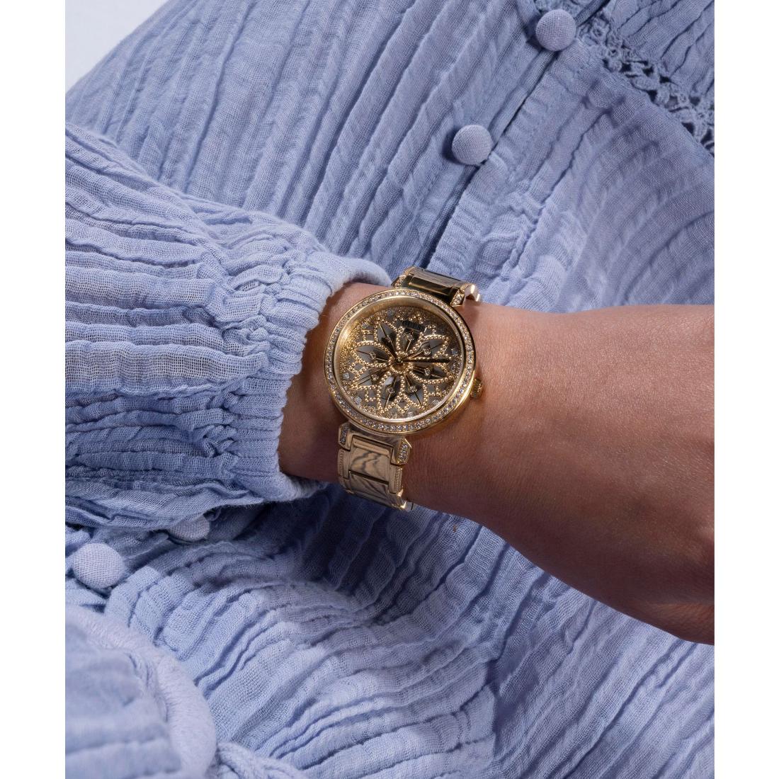 Guess Women 36 mm Gold Dial Analog Watch GW0528L2