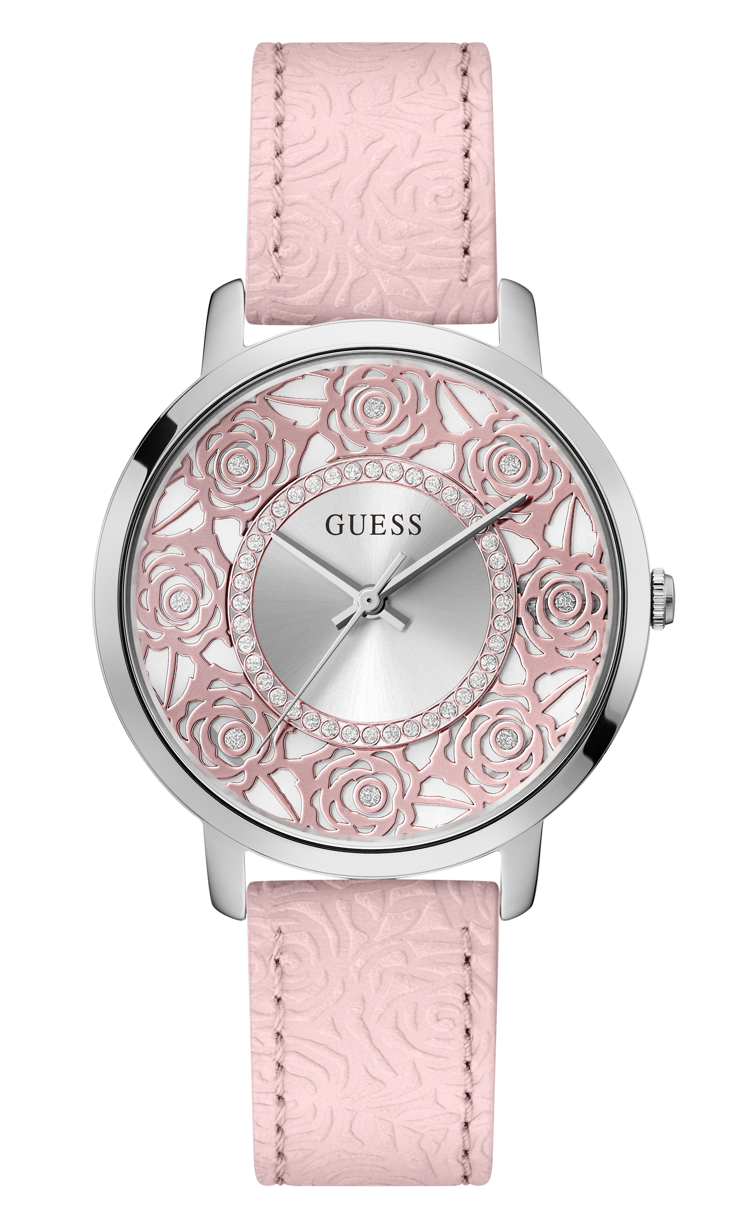 Guess Silver Dial Women Watch GW0529L1