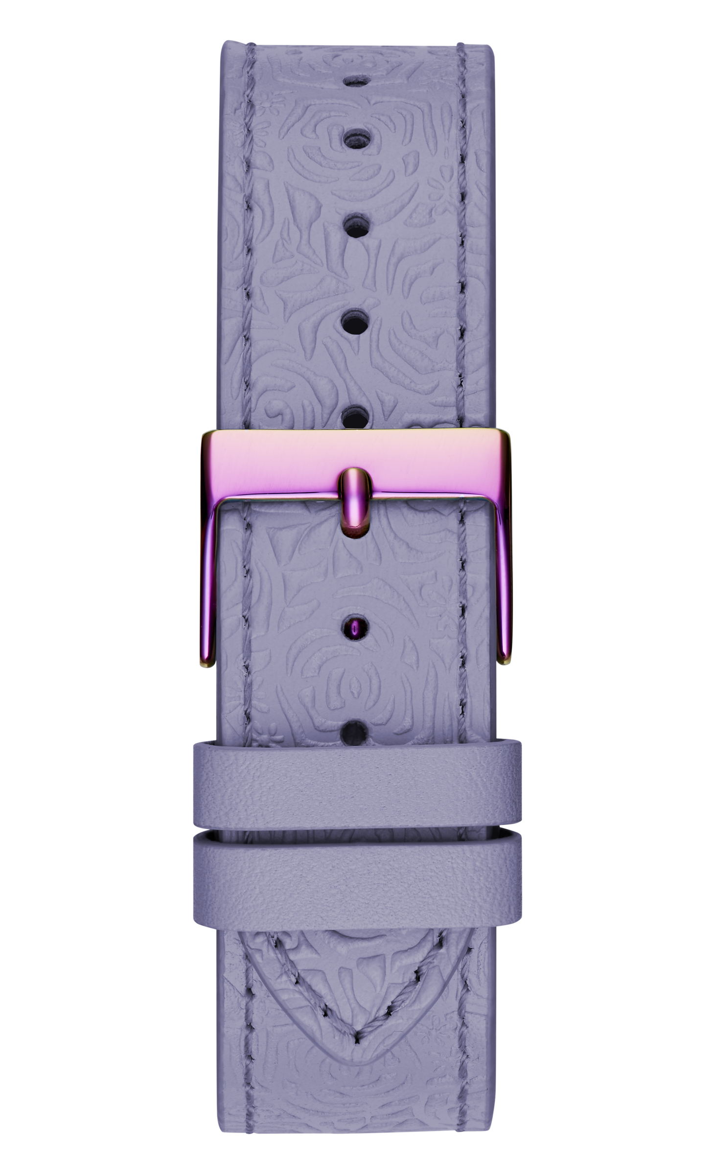 Guess Women 40 mm Quartz Analog Silver Dial Purple Leather Strap Watch GW0529L4
