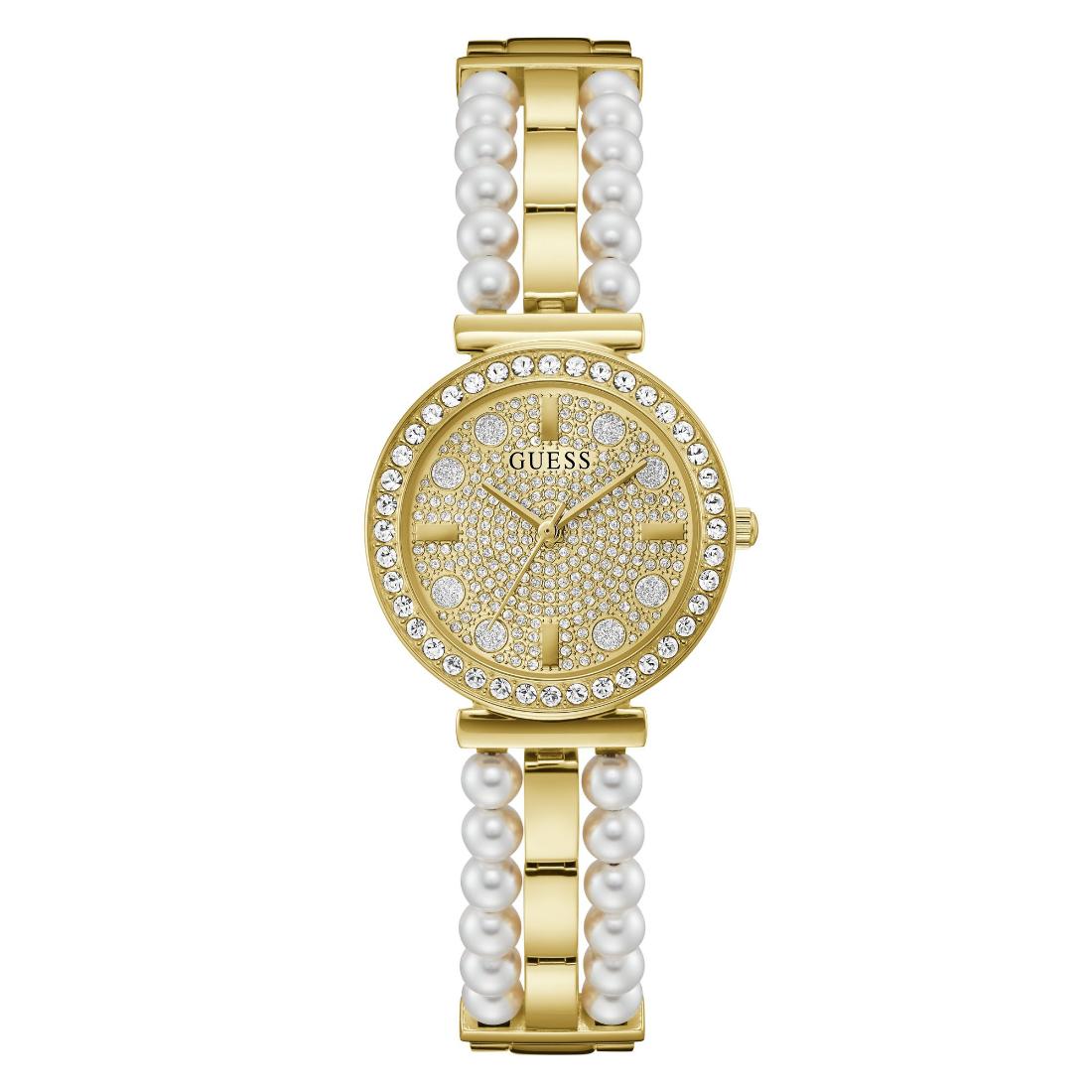 Guess Gala 30 mm Size Gold Dial Women Analog Watch GW0531L2
