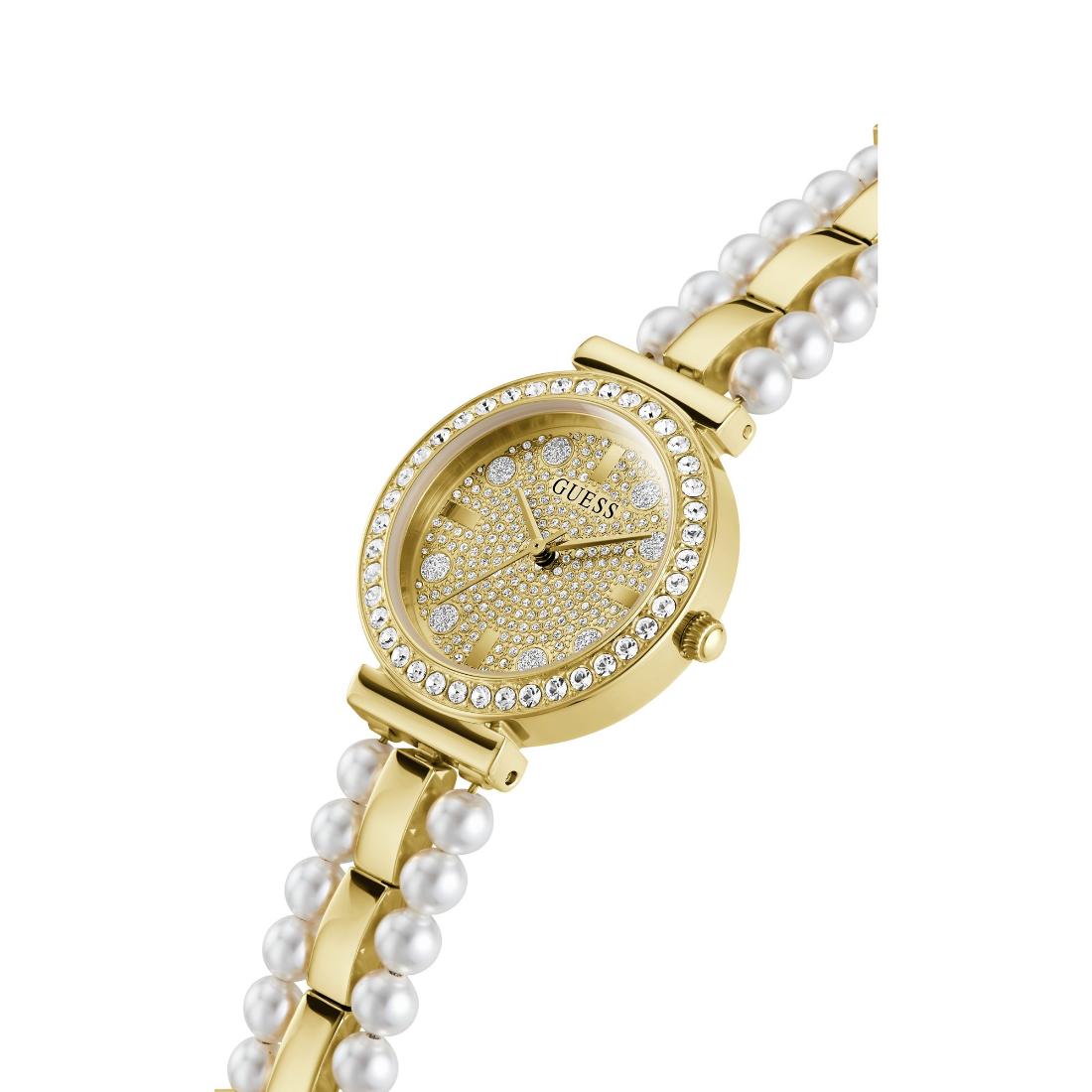 Guess Gala 30 mm Size Gold Dial Women Analog Watch GW0531L2