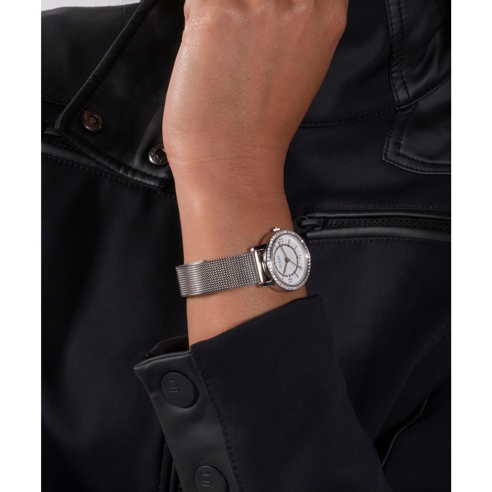 Guess Dress 28 mm White Dial Women Analog Watch GW0534L1