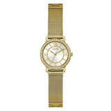 Guess Women 28 mm Size White Dial Round Analog Watch GW0534L2
