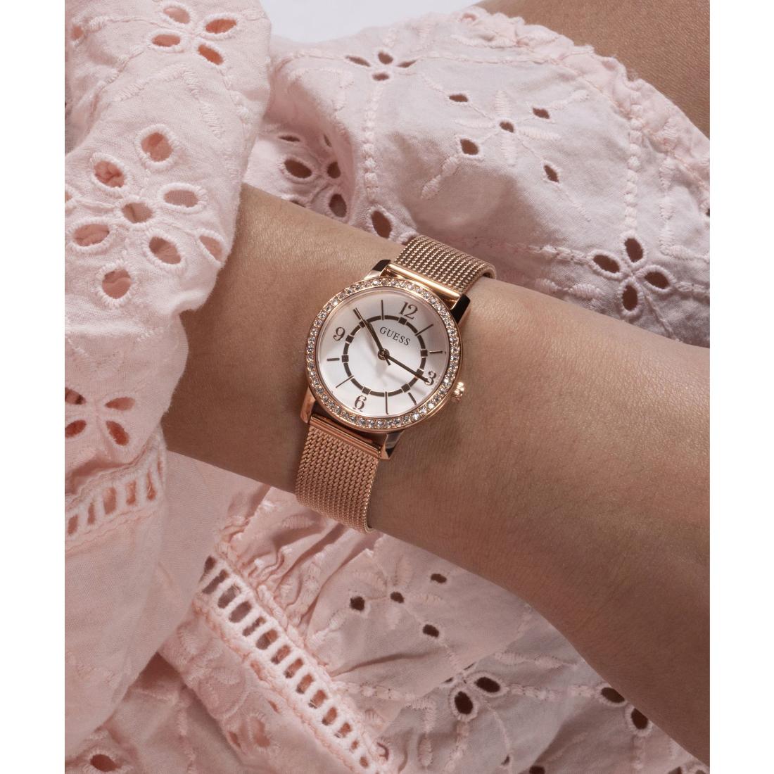 Guess MELODY Women White Round Dial Analog Watch GW0534L3