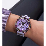 Guess Ladies 40 mm Purple Dial Multi function Watch GW0536L4
