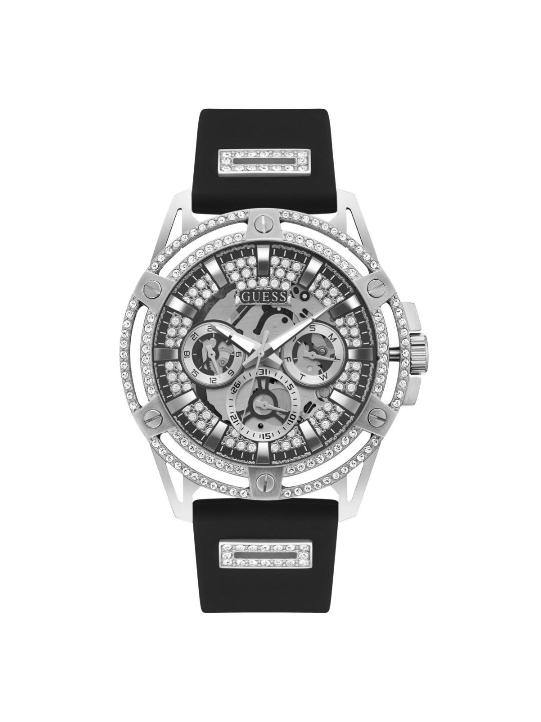 Guess Silver Dial Men Analog Watch GW0537G1