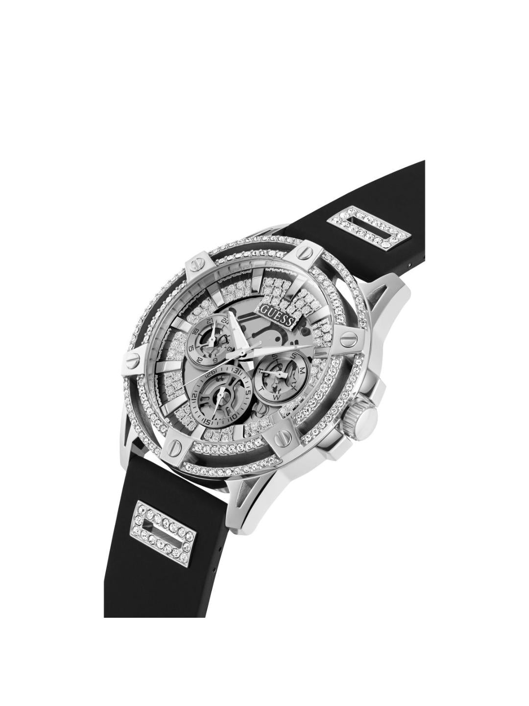 Guess Silver Dial Men Analog Watch GW0537G1