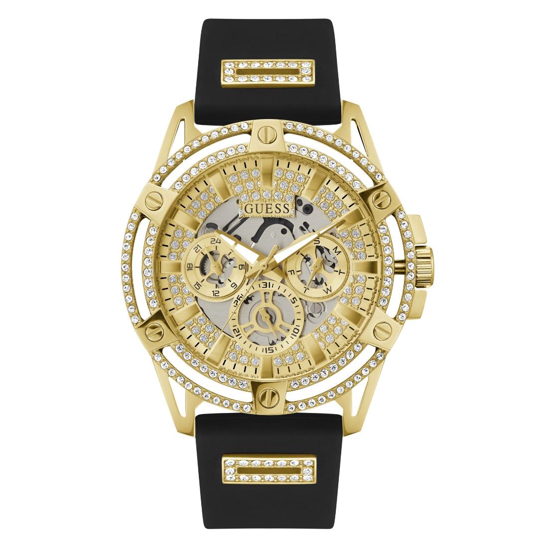 Guess Trend 48 mm Size Gold Dial Men Chronograph Watch GW0537G2