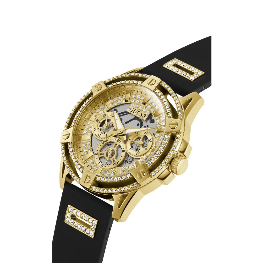 Guess Trend 48 mm Size Gold Dial Men Chronograph Watch - GW0537G2