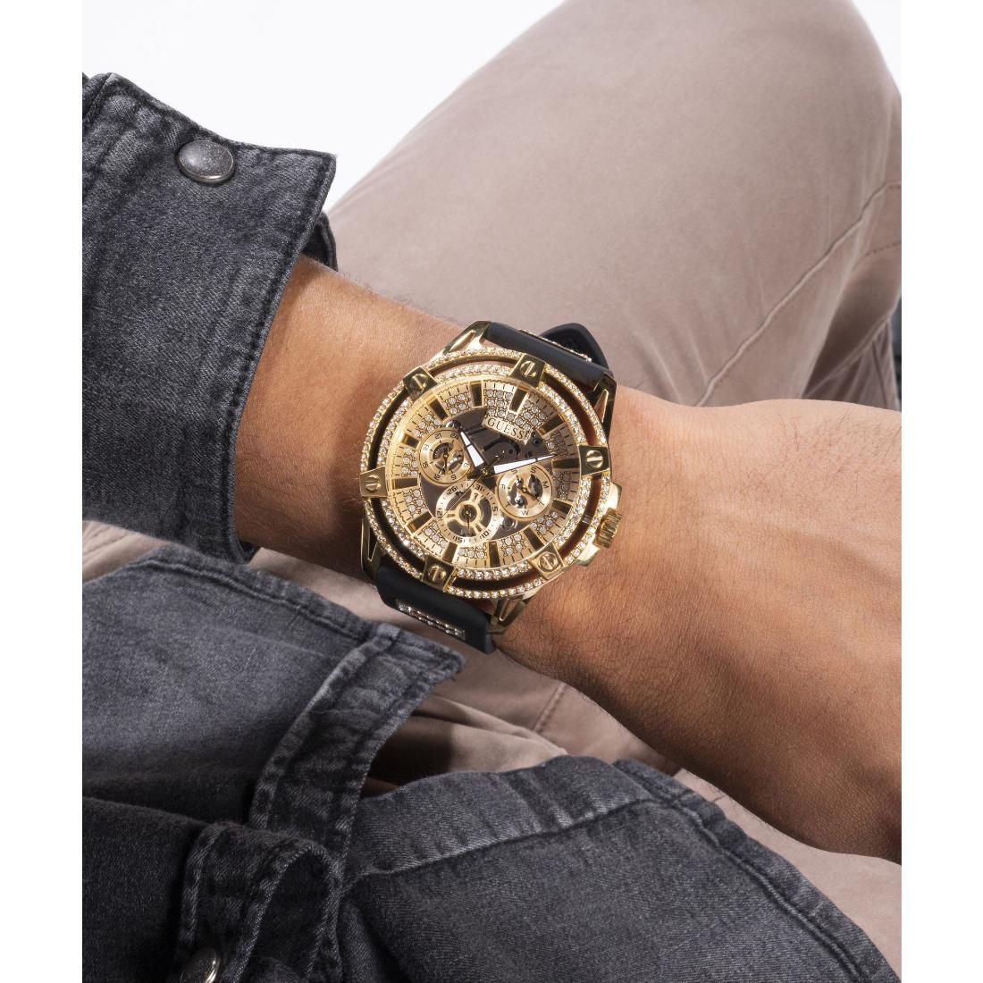 Guess Trend 48 mm Size Gold Dial Men Chronograph Watch GW0537G2