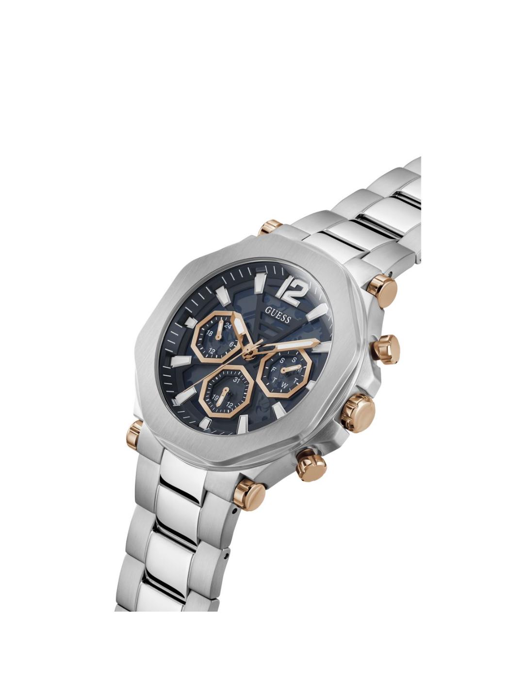 Guess Dress Men 46 mm Blue Dial Chrono Watch GW0539G1