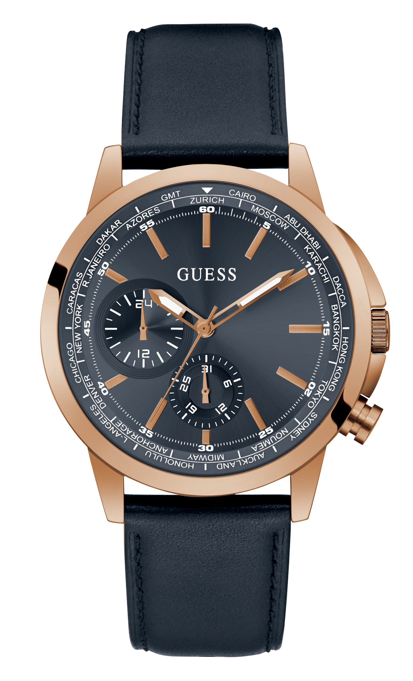 Guess Mens Blue Multi-function Watch - GW0540G2