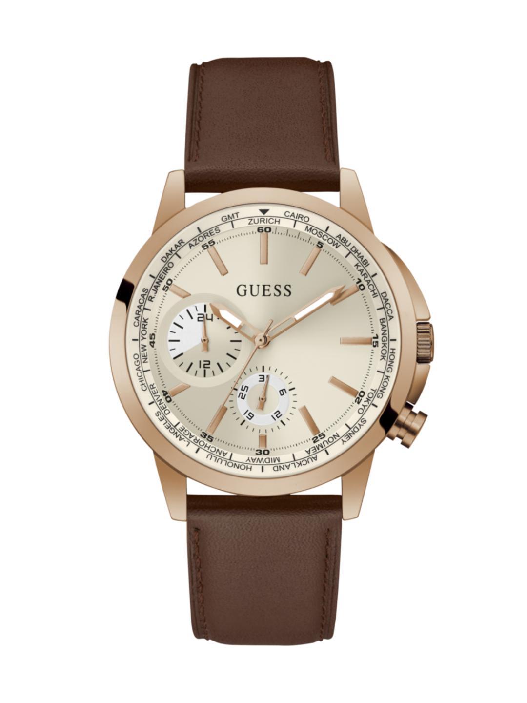 Guess Dress 44 mm White Dial Men Quartz Analog Watch GW0540G4
