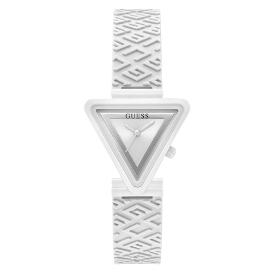 Guess Fame 30.87 mm White Dial Women Analog Watch- GW0543L1