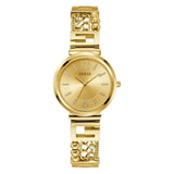 Guess Ladies 32 mm Gold Dial Analog Watch GW0545L2