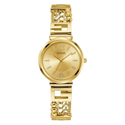 Guess Ladies 32 mm Gold Dial Analog Watch - GW0545L2