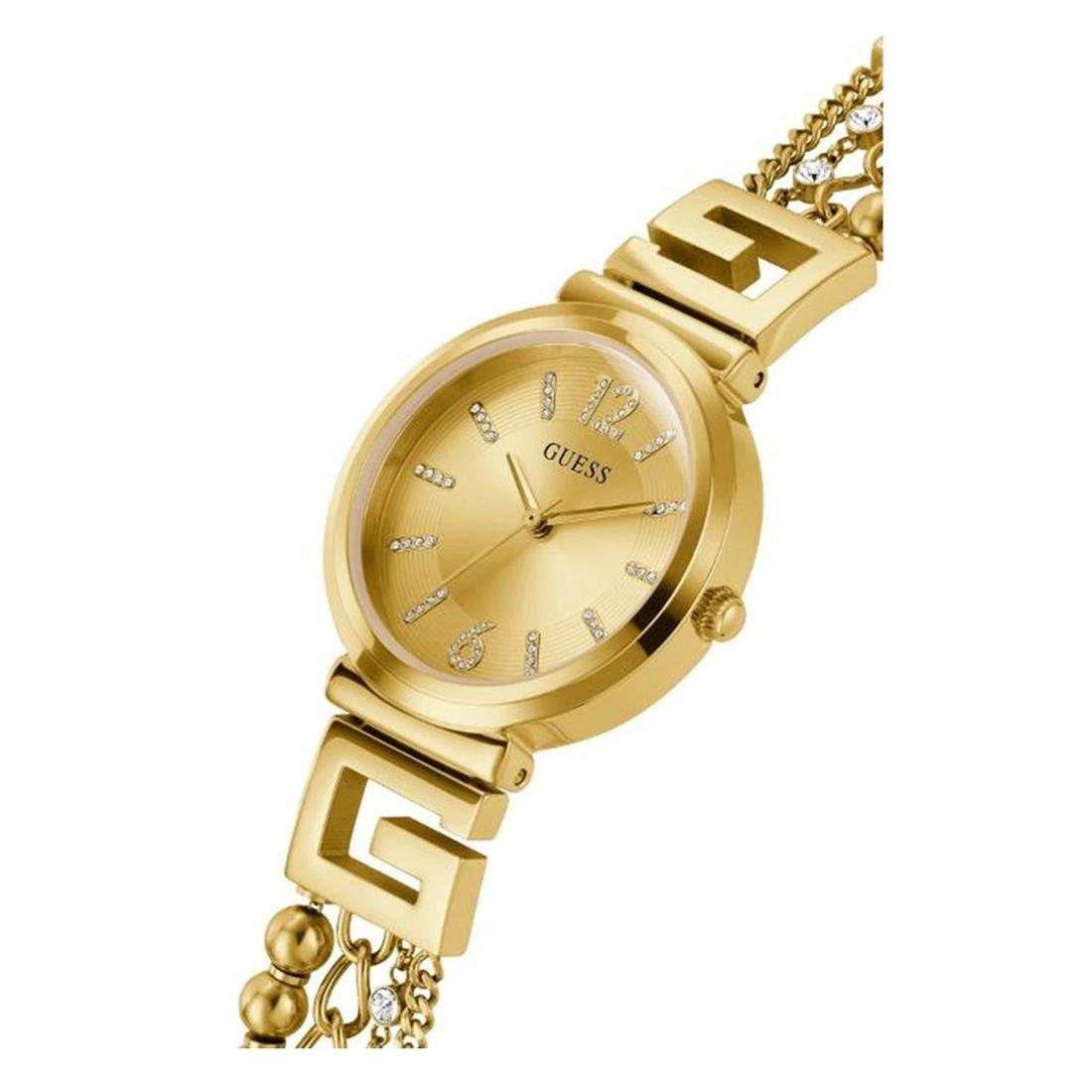 Guess Ladies 32 mm Gold Dial Analog Watch - GW0545L2