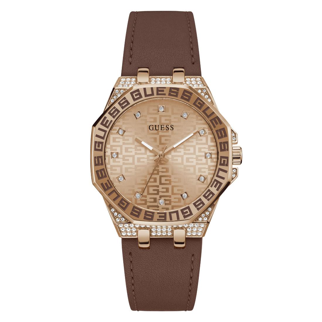 Guess Trend 39 mm Size Rose Gold Dial Women Analog Watch GW0547L2