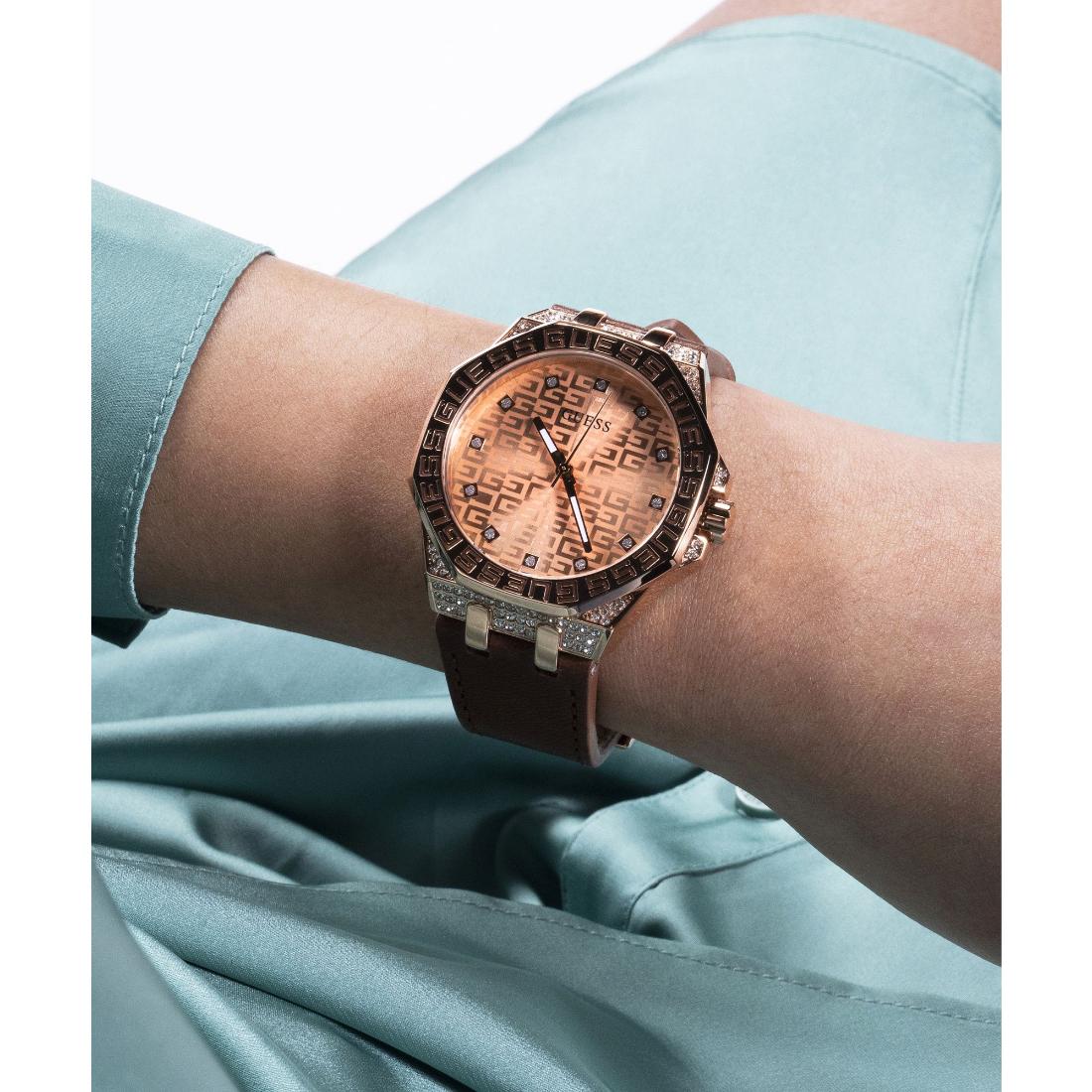 Guess Trend 39 mm Size Rose Gold Dial Women Analog Watch GW0547L2