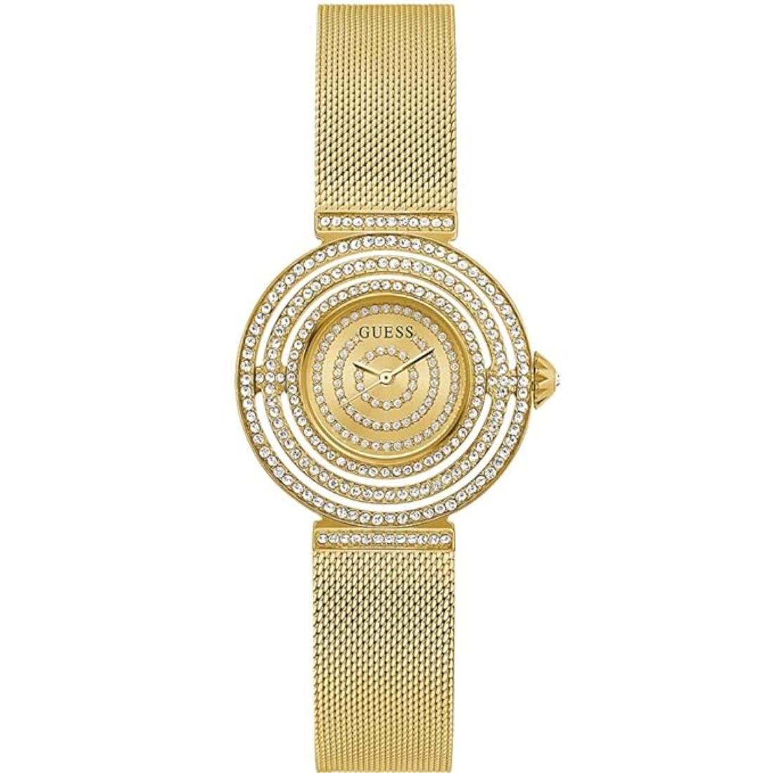 Guess Ladies 32 mm Gold Dial Analog Watch GW0550L2