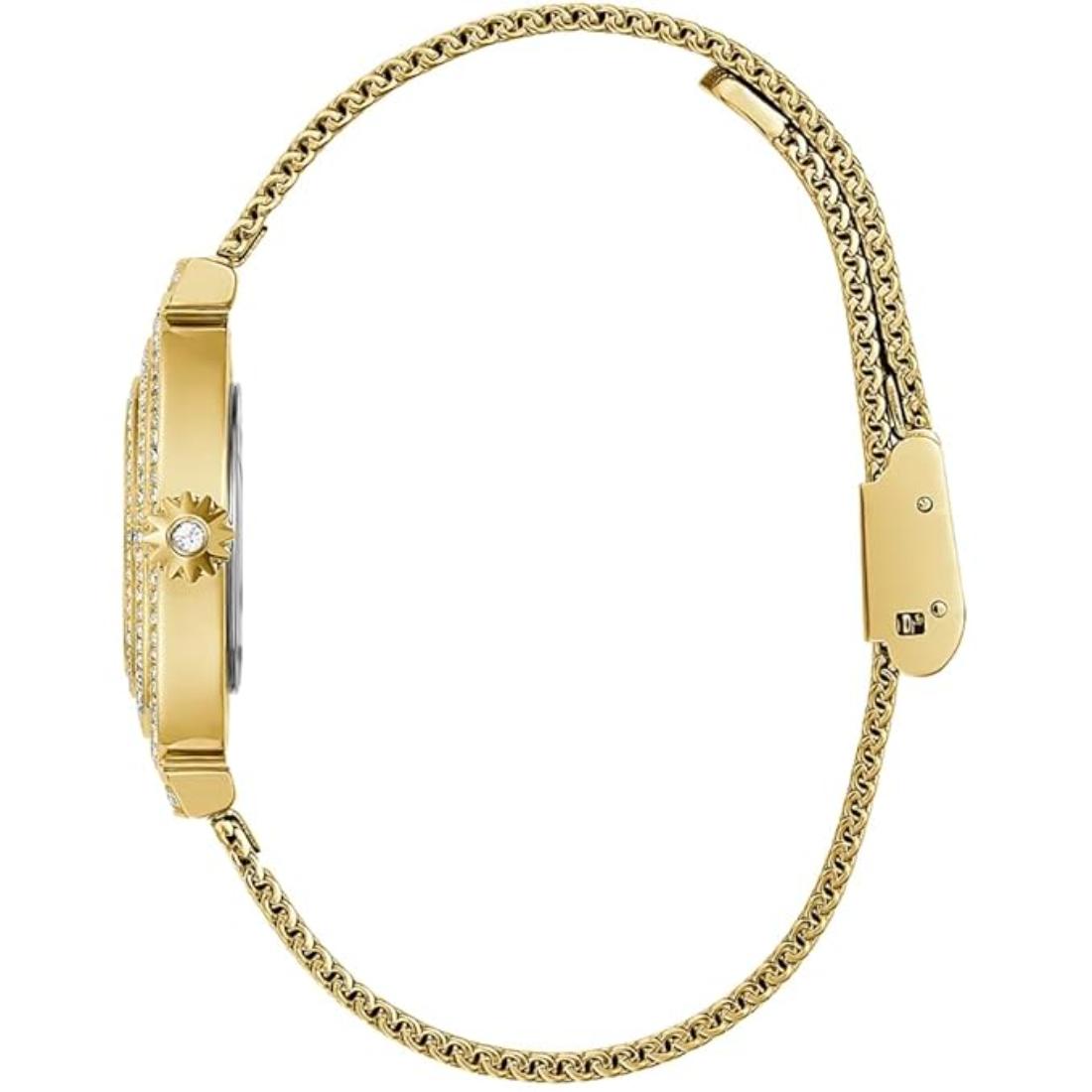 Guess Ladies 32 mm Gold Dial Analog Watch GW0550L2