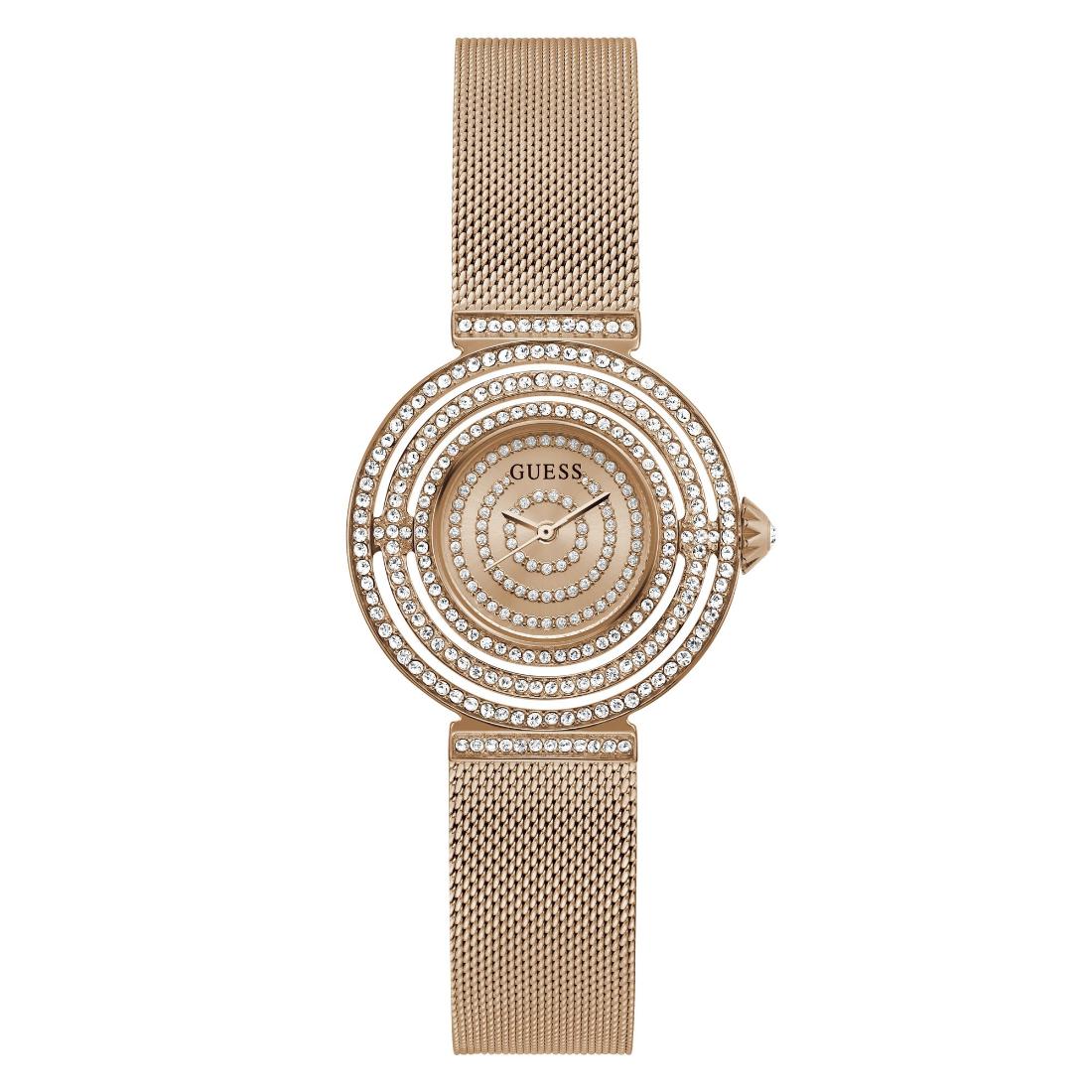 Guess Women 32 mm Rose Gold Dial Analog Watch GW0550L3