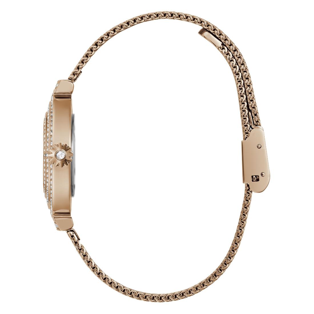 Guess Women 32 mm Rose Gold Dial Analog Watch GW0550L3