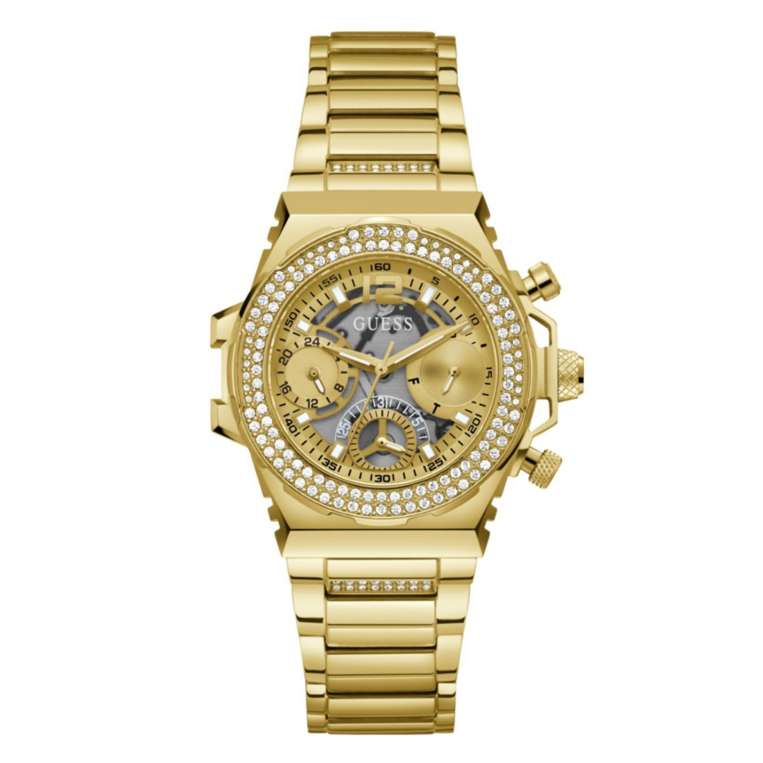 Guess Sport 36 mm Champagne Dial Women Quartz Analog Watch GW0552L2