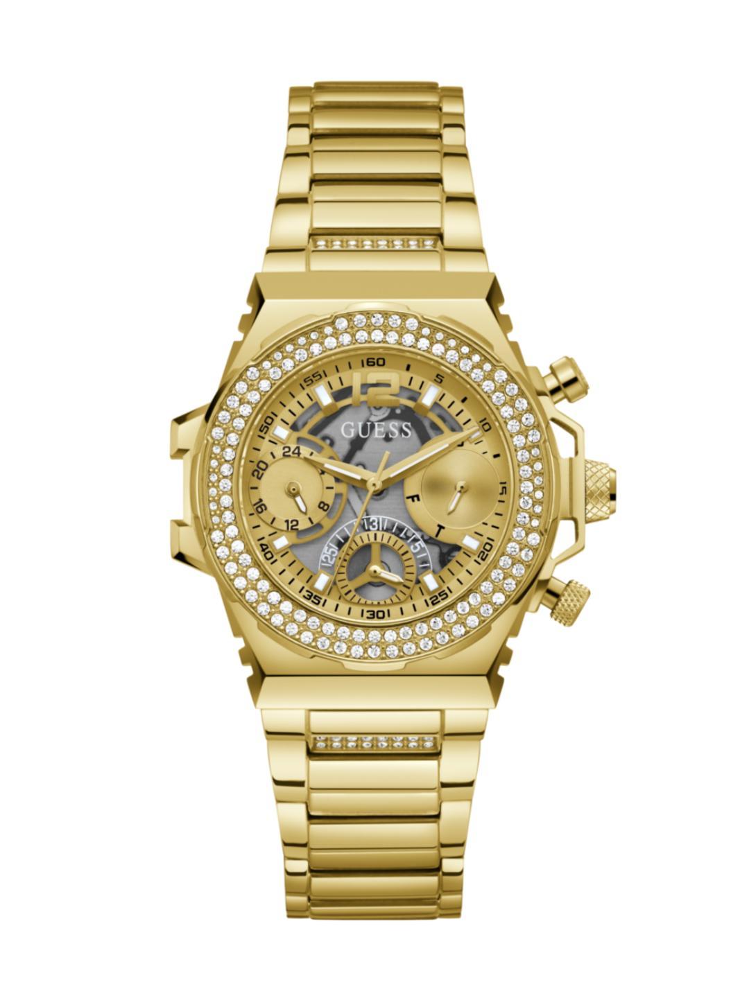 Guess Sport 36 mm Champagne Dial Women Quartz Analog Watch GW0552L2