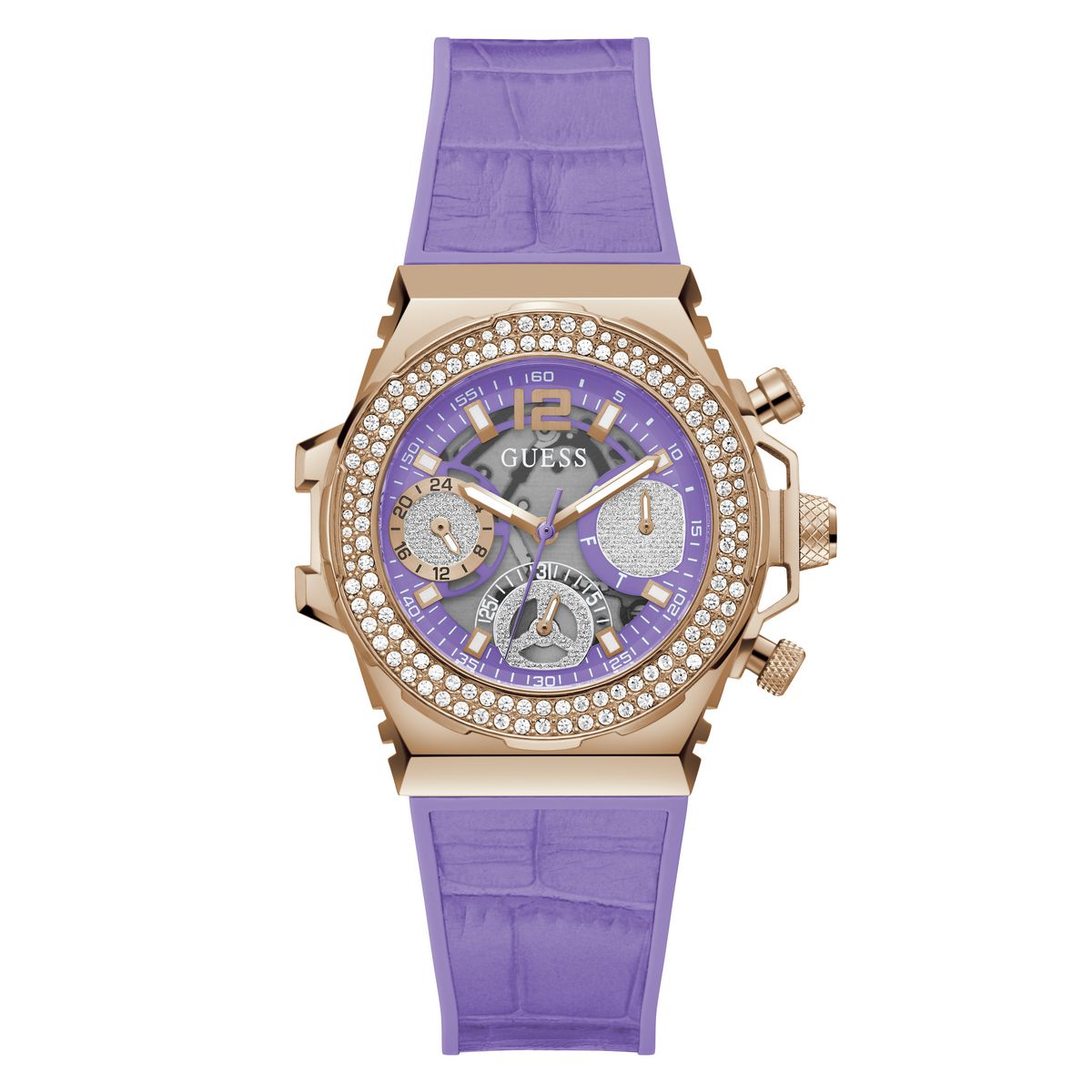 Guess Lavender Dial Women Analog Watch - GW0553L6