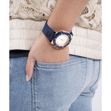 Guess G HYPE Women Blue Round Dial Analog Watch GW0555L4