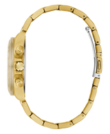 Guess Women 39 mm Quartz Chronograph Analog Gold Dial Gold Stainless Steel Strap Watch GW0557L1
