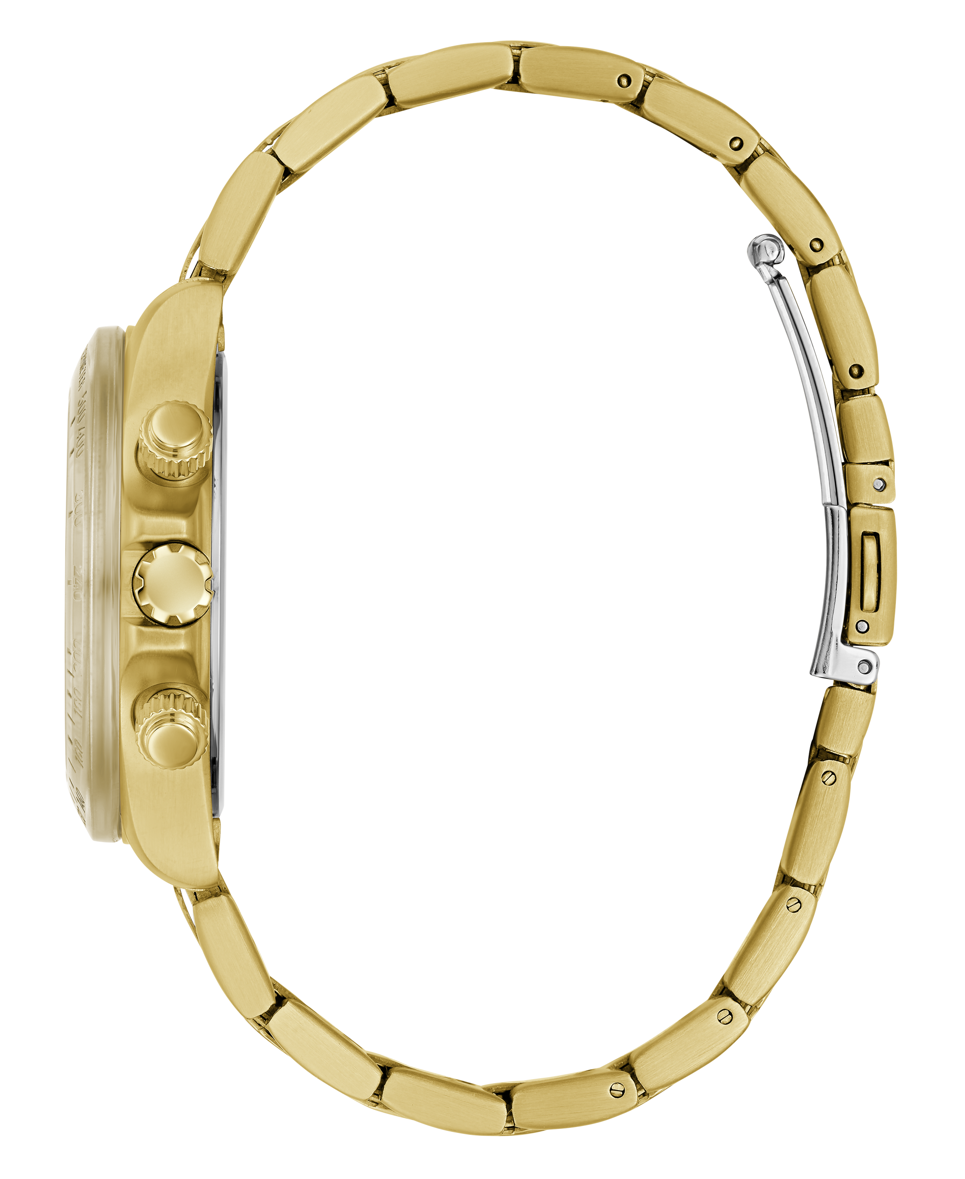 Guess Women 39 mm Quartz Chronograph Analog Gold Dial Gold Stainless Steel Strap Watch GW0557L1