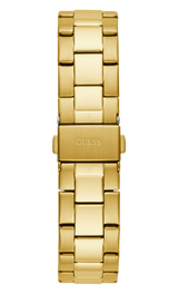 Guess Women 39 mm Quartz Chronograph Analog Gold Dial Gold Stainless Steel Strap Watch GW0557L1