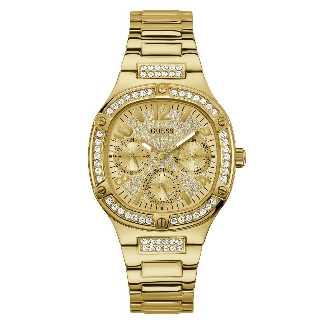 Guess Women 40 mm Gold Dial Analog Watch GW0558L2