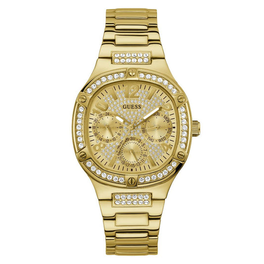 Guess Women 40 mm Gold Dial Analog Watch- GW0558L2