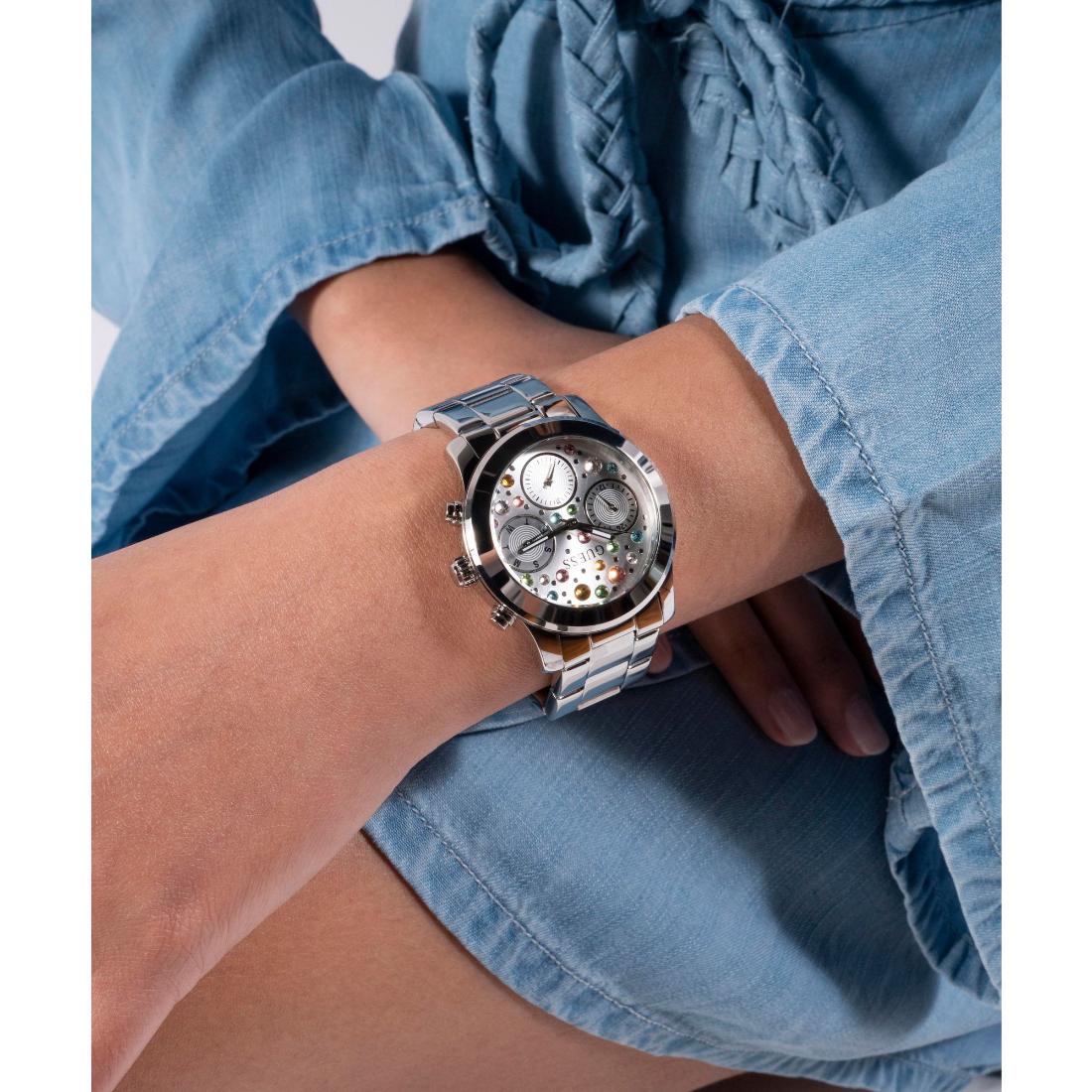 Guess Silver Dial 38 mm Women Analog Watch GW0559L1