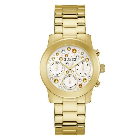 Guess White Dial 38 mm Women Analog Watch - GW0559L2
