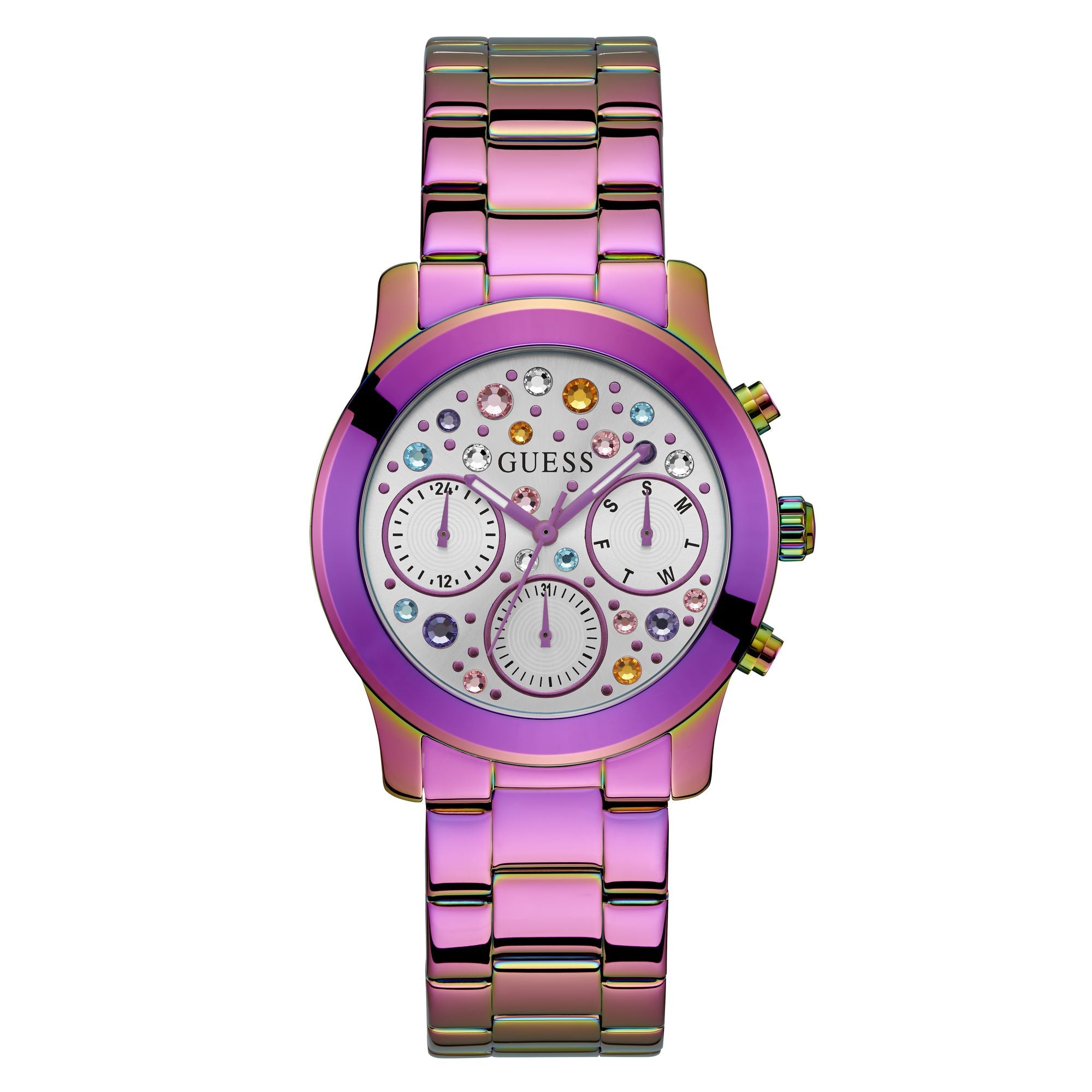 Guess Fantasia 38 mm Silver Dial Women Analog Watch GW0559L3