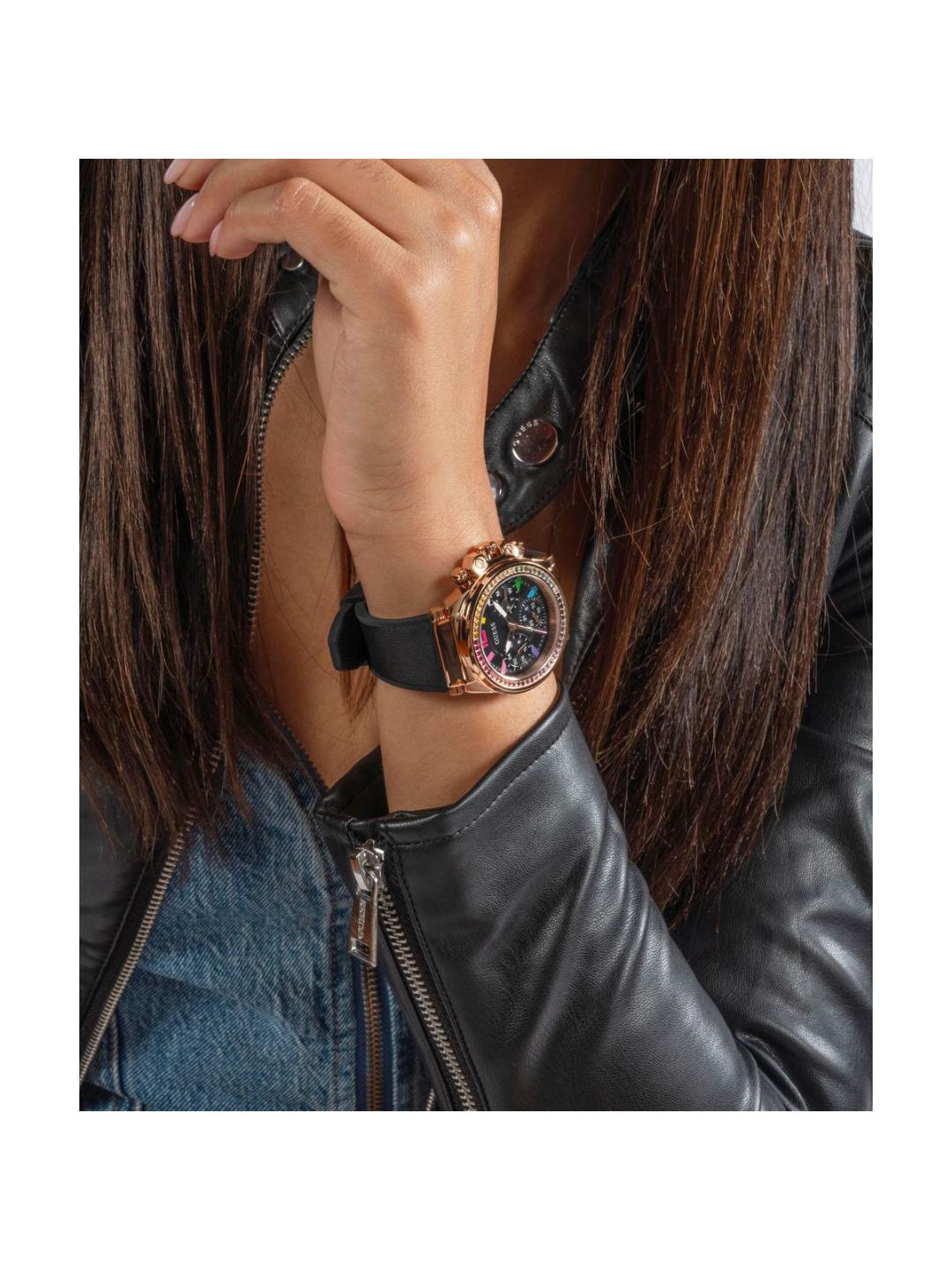 Guess Sport Women 38 mm Black Dial Chrono Watch GW0562L3